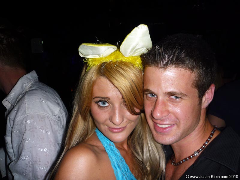 I think our bunny ears were stolen about 20 times over the course of the night : P