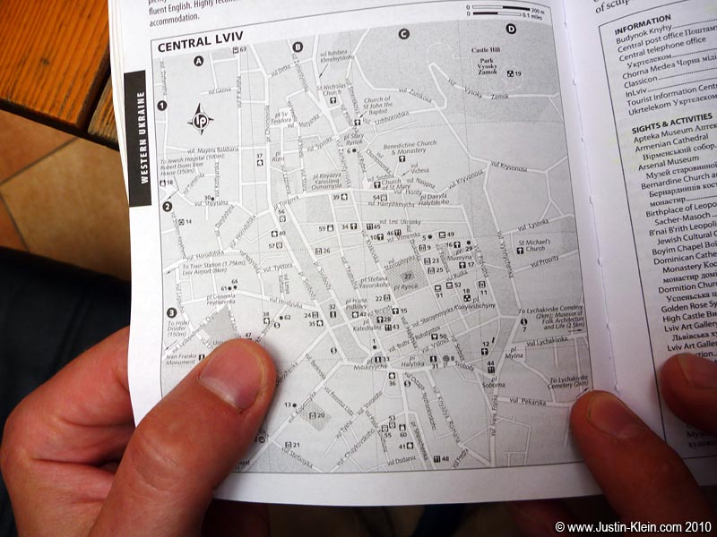 Here we go again: planning a route for the day.