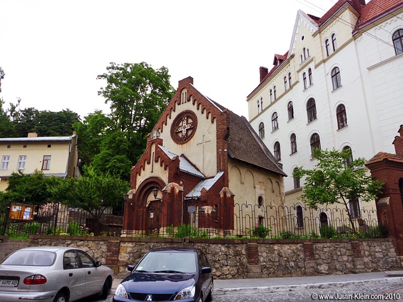 The smallest church of the day.