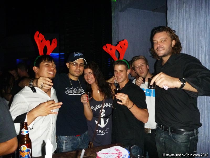 Meeting up with some of Stefano's friends.