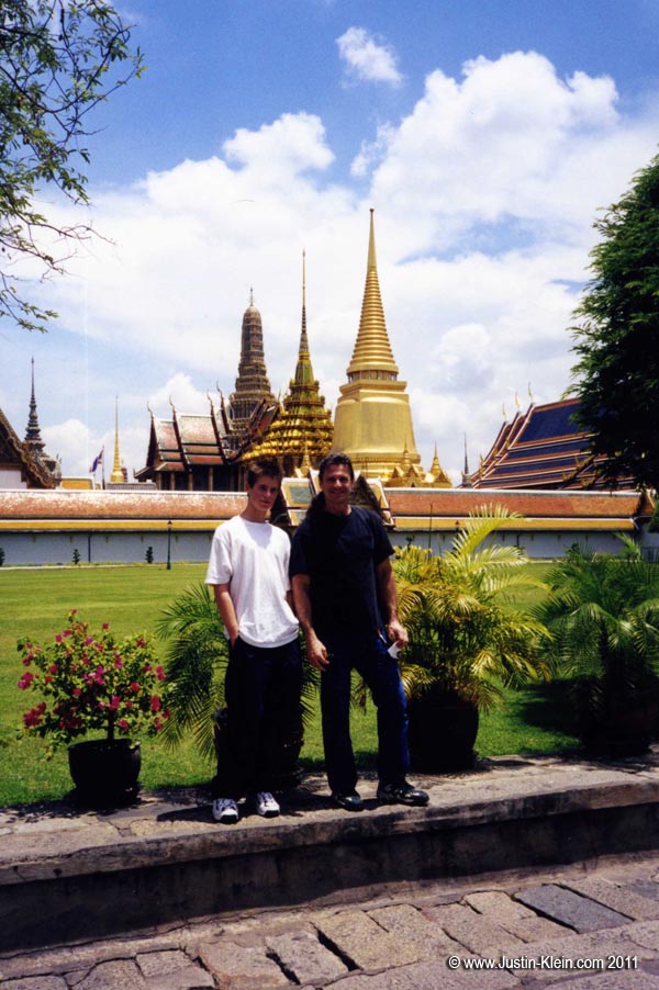 For a little trip down memory lane, here's my dad and I at the palace in 1999 (I was 16).