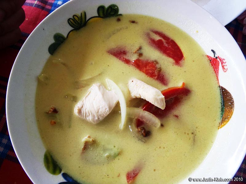 Coconut chicken curry.