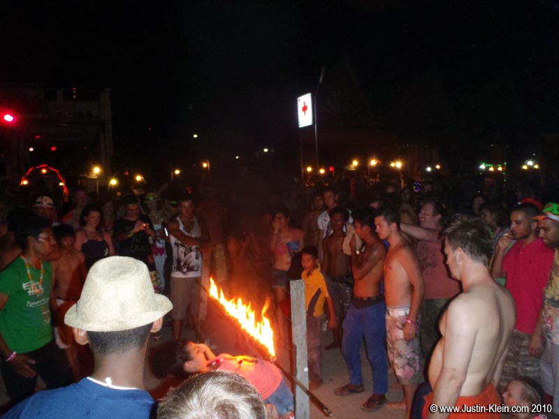 Whoever came up with the idea of combining alcohol with burning limbo seriously needs to have their head checked : P