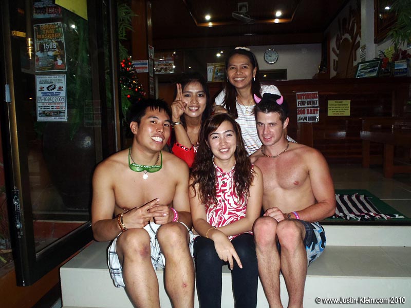 The friendly staff at Coral Bungalows.