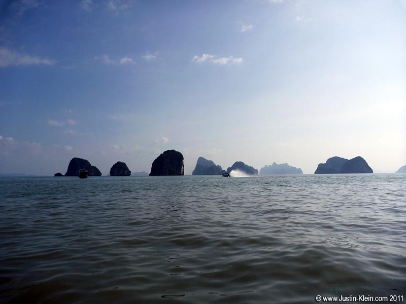 Just a few minutes off the coast - like a mini Halong Bay.
