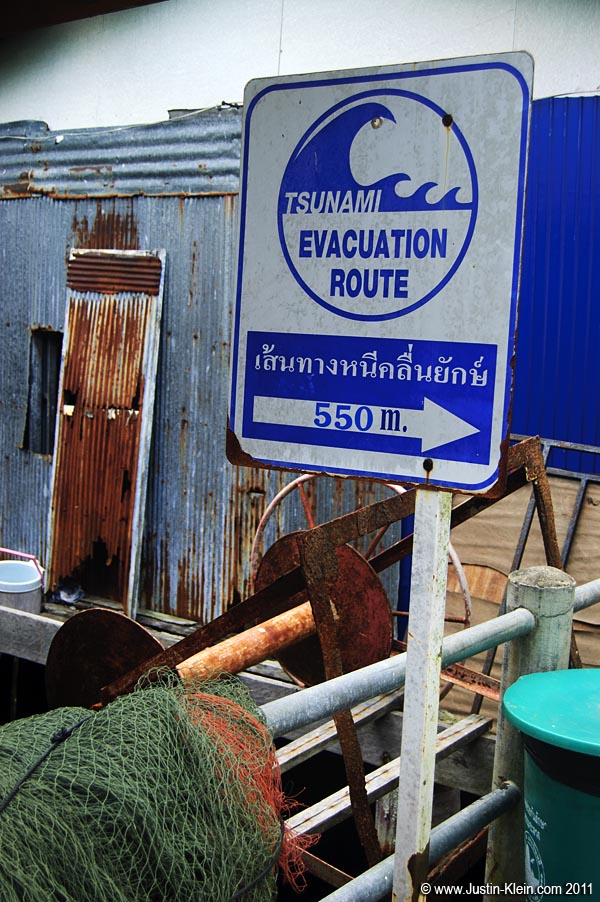 There's only one safe place to go in case of tsunami...