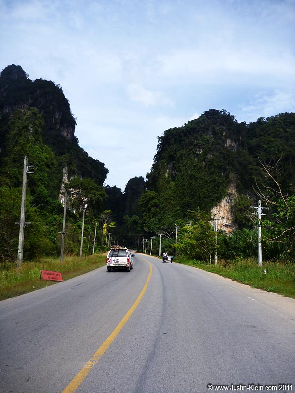 On the road from Krabi to Ao Nang.