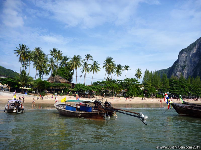 Longtails to Railay and Tonsai.