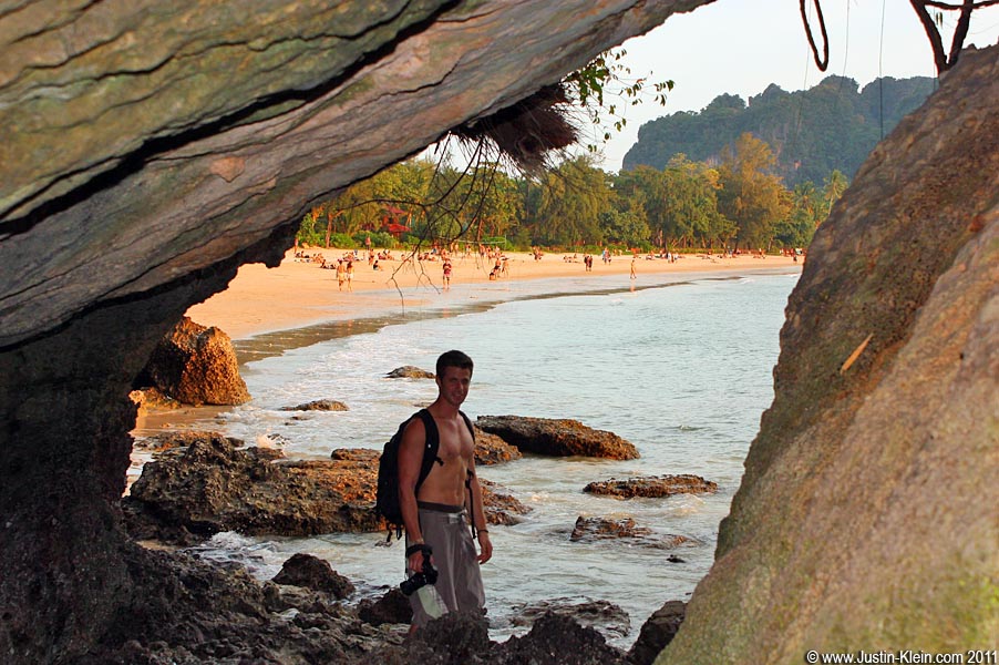 Making our way around the coast and back to Railay.