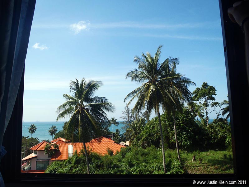 The view from our new room in Ao Nang.  Not too shabby.