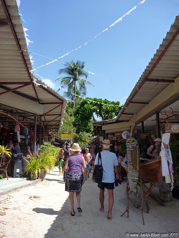 The main path through Railay.  See even a single Thai in this photo?  I don't.