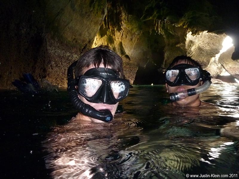 Cave snorkeling.