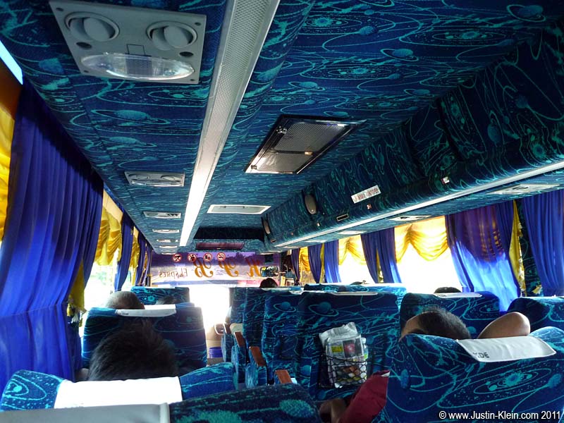 The first VIP bus of the trip that actually felt VIP! : )