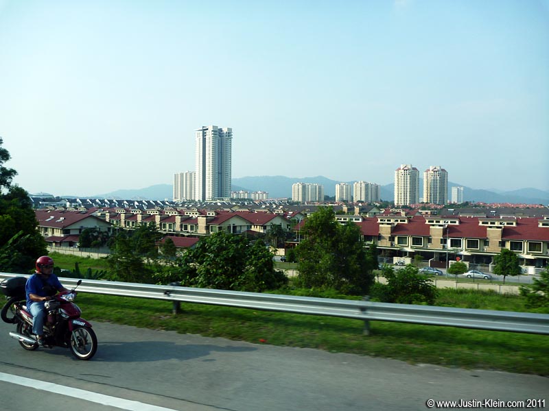 Residential outskirts of Kuala Lumpur - Asia's greenest capital.