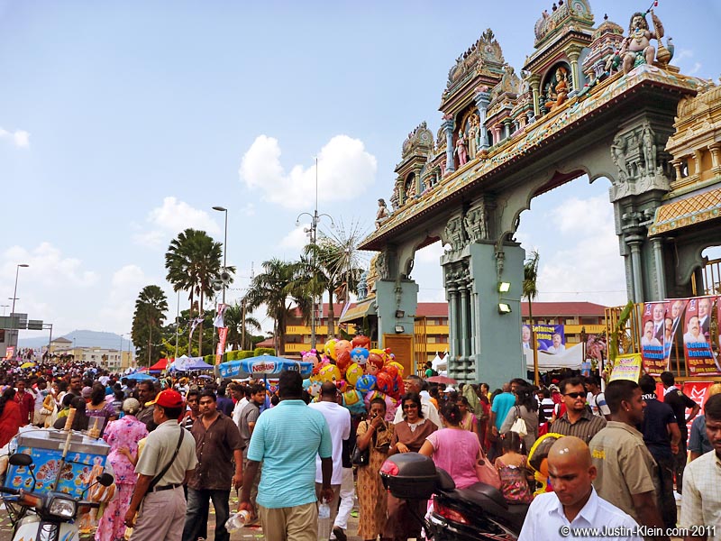 The gate to the main festival area.