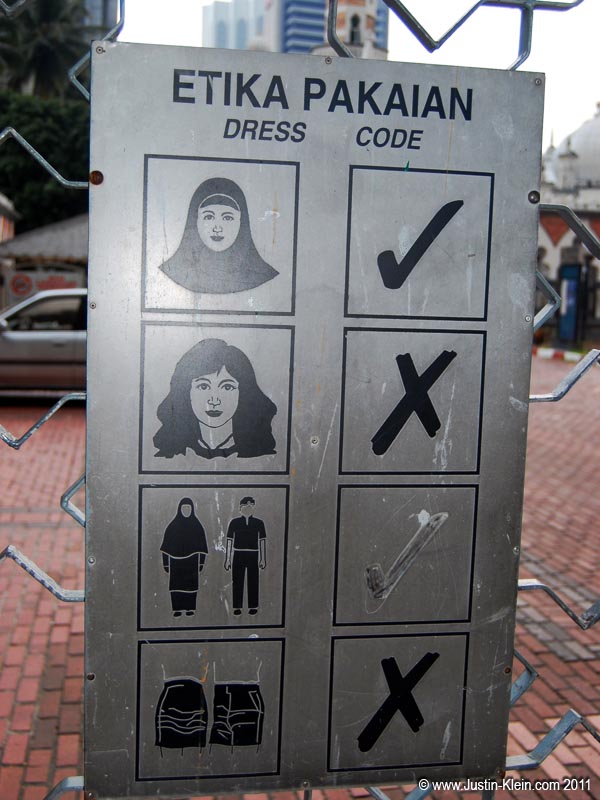 No exposed female hair allowed...