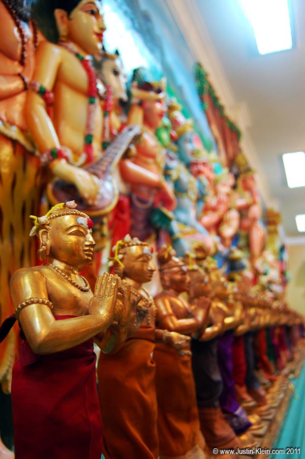 Colorful statues at Sri Mahariamman Temple.  This was actually taken on yesterday's Chinatown tour, but I liked it too much not to post : )