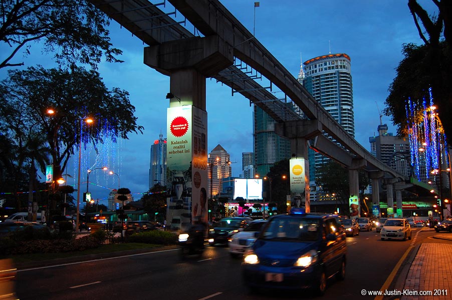 Into KLCC.