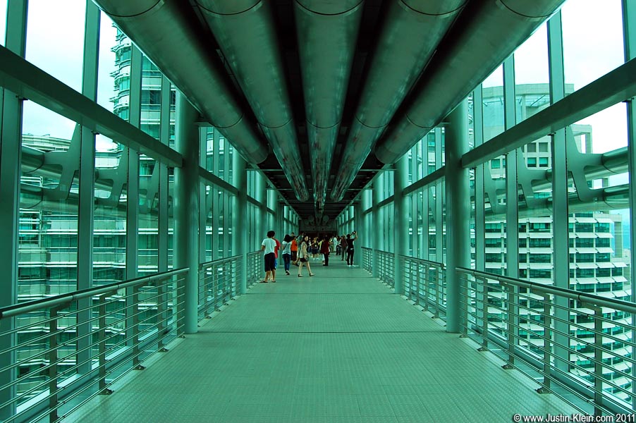 The skybridge joins the twin towers, one of which is used by the Petronas Corporation itself while the other is rented out. Its tenants include Microsoft, IBM, and Google.