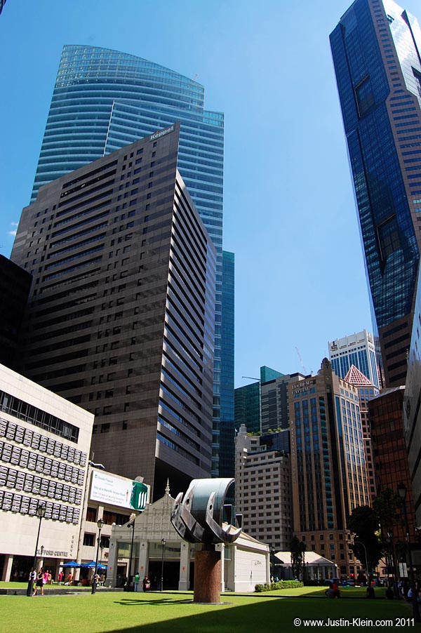 Raffles Square in the Central Business District.