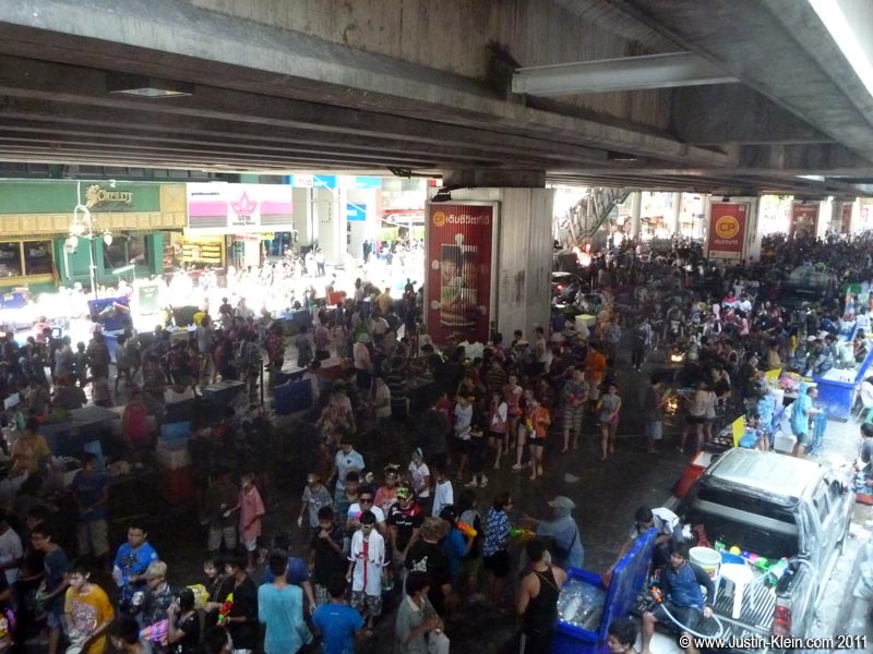 Midday on Silom Road.
