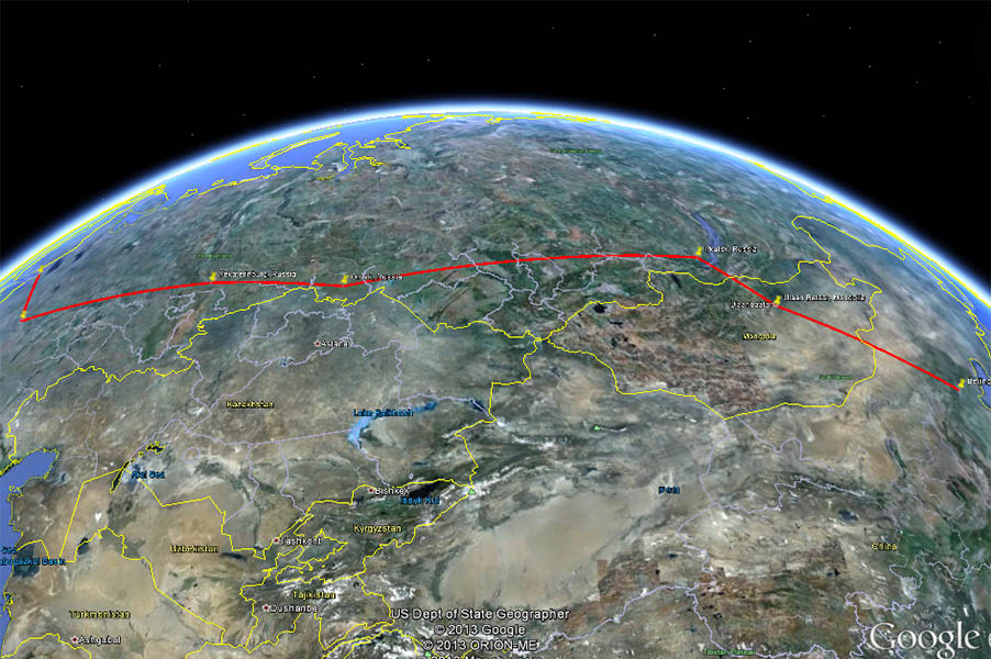 The Trans-Siberian Railway, one of the world's most iconic journeys: thousands of kilometers and a third of the way around the world.