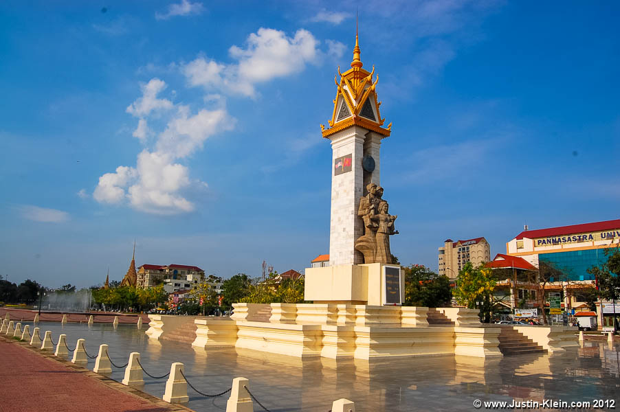 The Cambodia-Vietnam Friendship Monument.